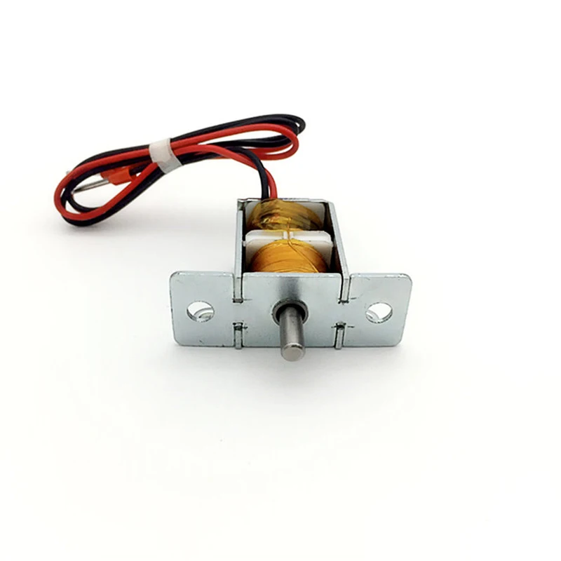 

Micro DC 12V Electric Magnet Two-way Self-holding Solenoid Electromagnet 6MM Stroke Push-pull Type Self-maintaining 4mm Shaft