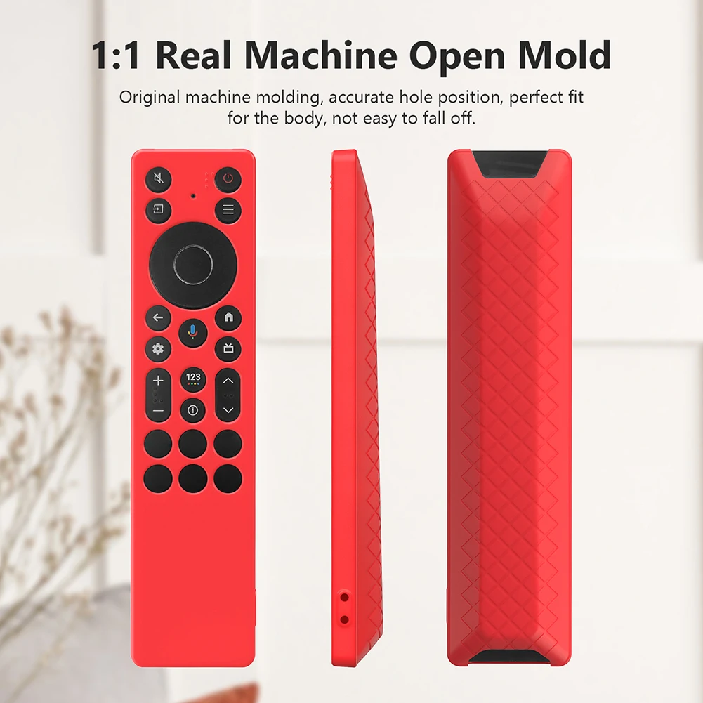 For TCL RC923A/RC813A Silicone Remote Control Case with Lanyard Drop-Proof RC Cover Television RC Shell TV Supplies Tool