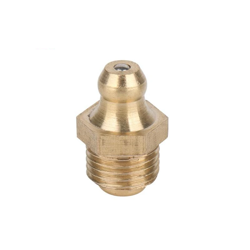 Grease Nipple Fitting Brass Metric Imperial Male Thread Straight Elbow Type Oil Zerk For Grease Gun