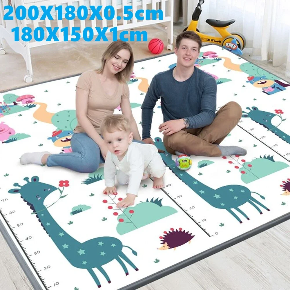Baby Play Mat Play Mat 1cm EPE Environmentally Friendly Thick Baby Crawling Play Mats Folding Mat Carpet Play Mat for Children's Safety Rug Playmat