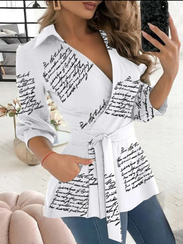 Women Floral Print Loose Blouse Top Summer