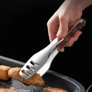 HOOWKING 304 Stainless Steel Kitchen Food Clip Household Steak Special Clip Bread Clip Spicy Hot Pot Barbecue Clip HOOWKING