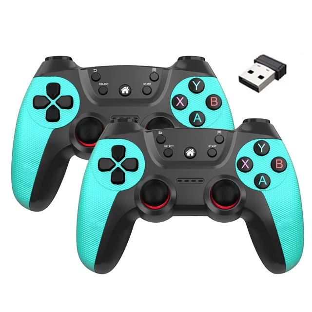 Wireless Doubles Game Controller For Linux/Android phone For Game Box Game stick PC Smart TV Box 2.4G gamepad Joystick 1