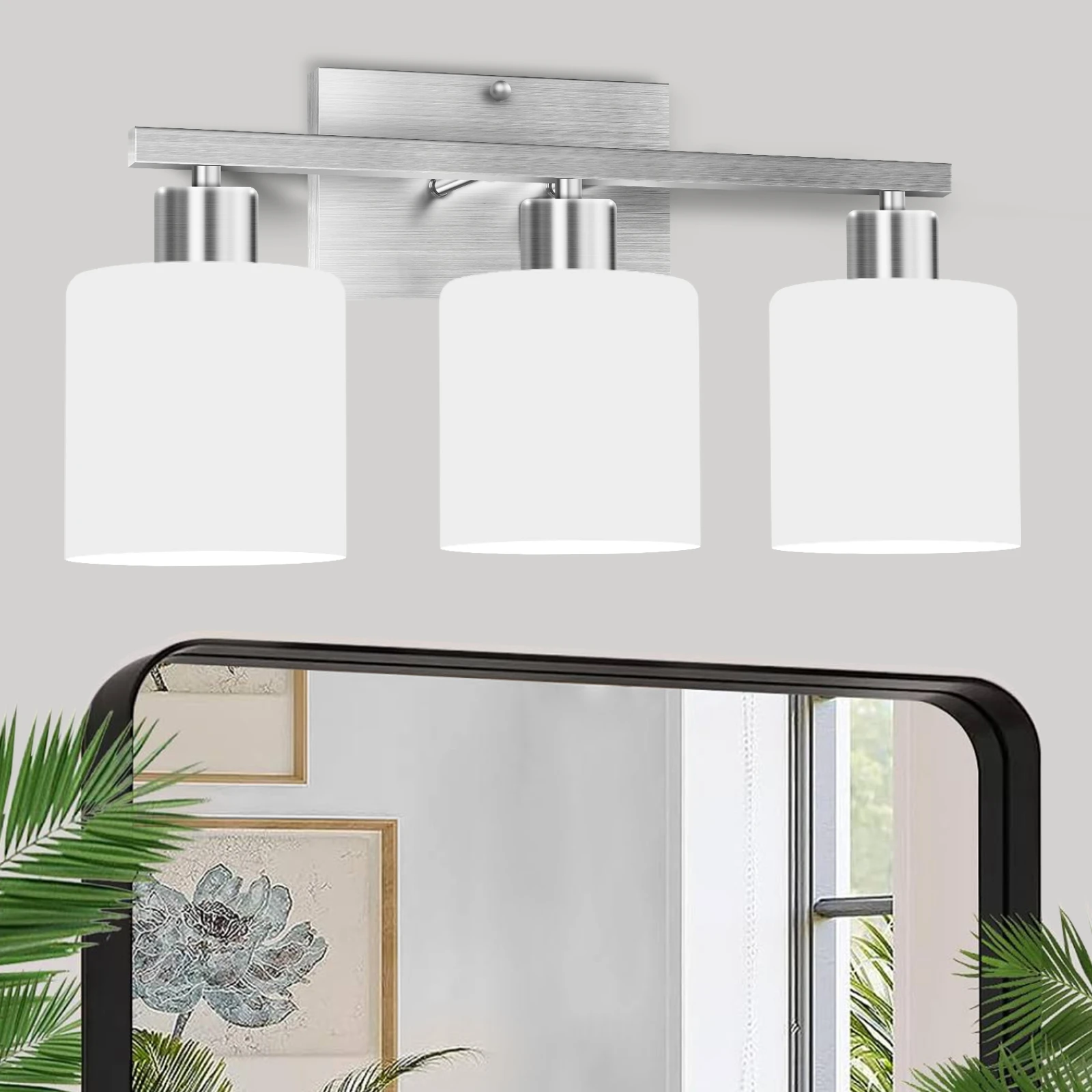 Mirror Lighting E26 Socket Fixtures Interior Mirrors Bathroom Decoration Vanity Table Lamps Frosted Glass Wall Corridor Light