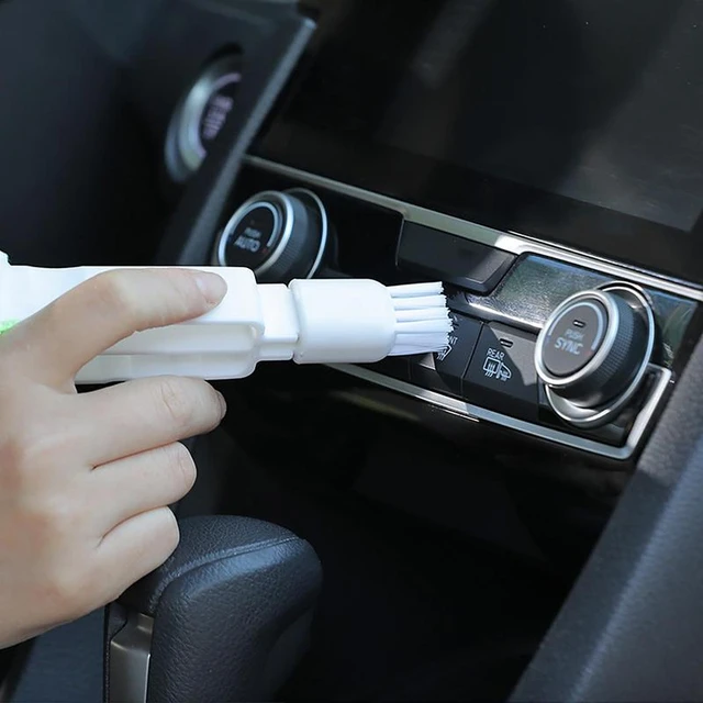 Car Vent Cleaner Brush Air Conditioner Vent Cleaner Detailing Dust Removal  Blinds Duster Outlet Brush Car-styling Auto Accessore - AliExpress