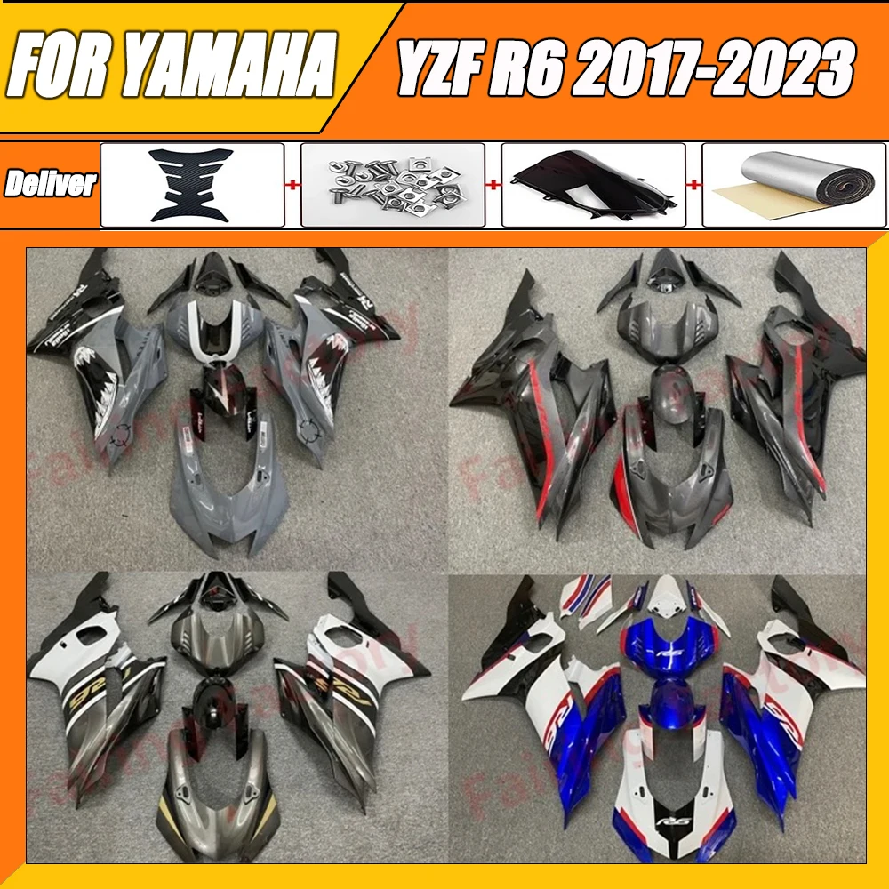 

New ABS Whole Motorcycle Fairing Kit Fit Bodywork For YAMAHA YZF R6 2017 2018 2019 2020 2021 2022 2023 full fairings kits zxmt