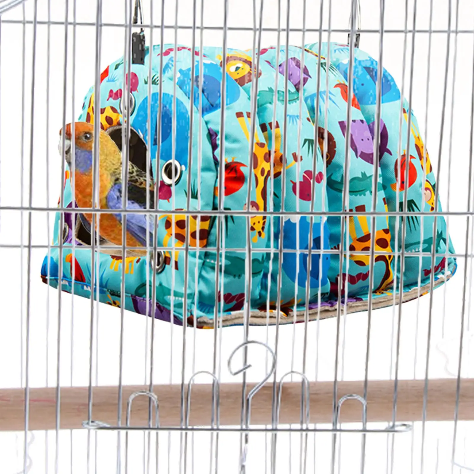 Winter Warm Parrot Cage Tent Hammock Birdcage Accessories Soft Hideaway Cave Sleeping Bed Nest for Bluebirds Macaw Cockatoo