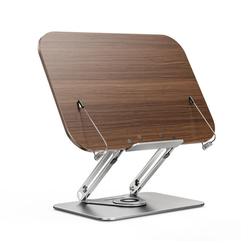 

Ergonomic Wood Laptop Stand Adjustable Height and Perfect for Books/Tablets/Laptops/Paintings/Textbooks/Cookbooks