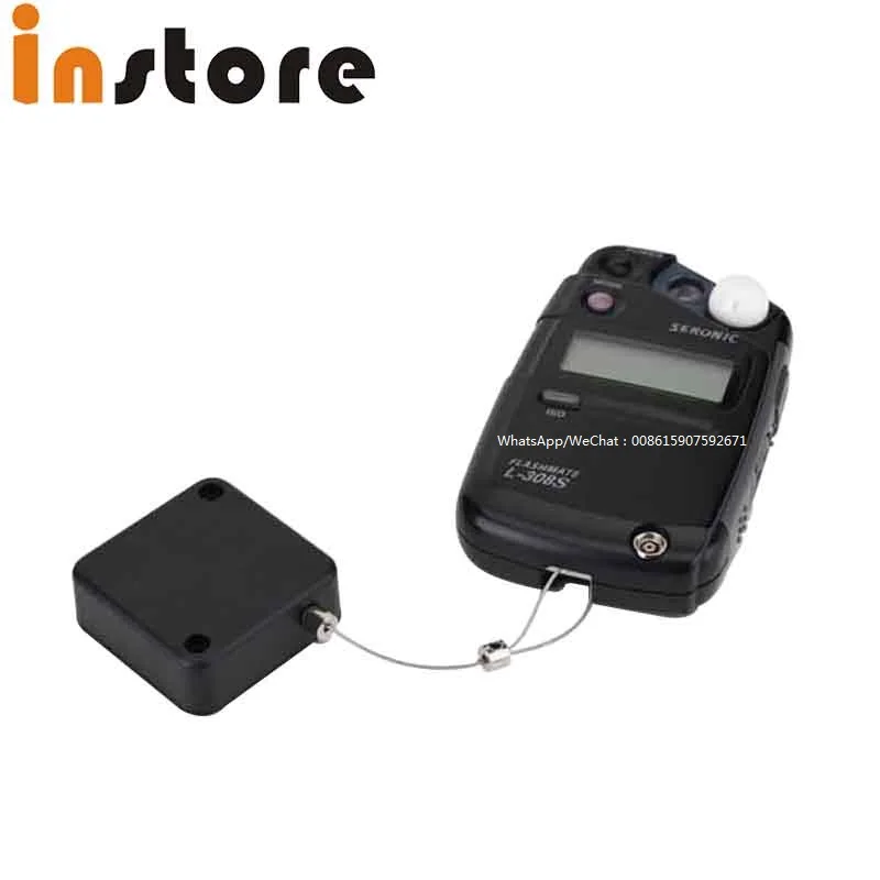 50 Pieces Security Cable For Digital Product Retractable Anti-Theft Pull Box Recoiler With Steel Wire
