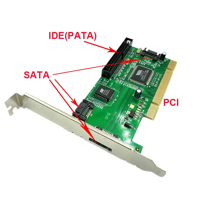 VIA6421 PCI to SATA PATA Hard Disk Converter Adapter PCI to IDE