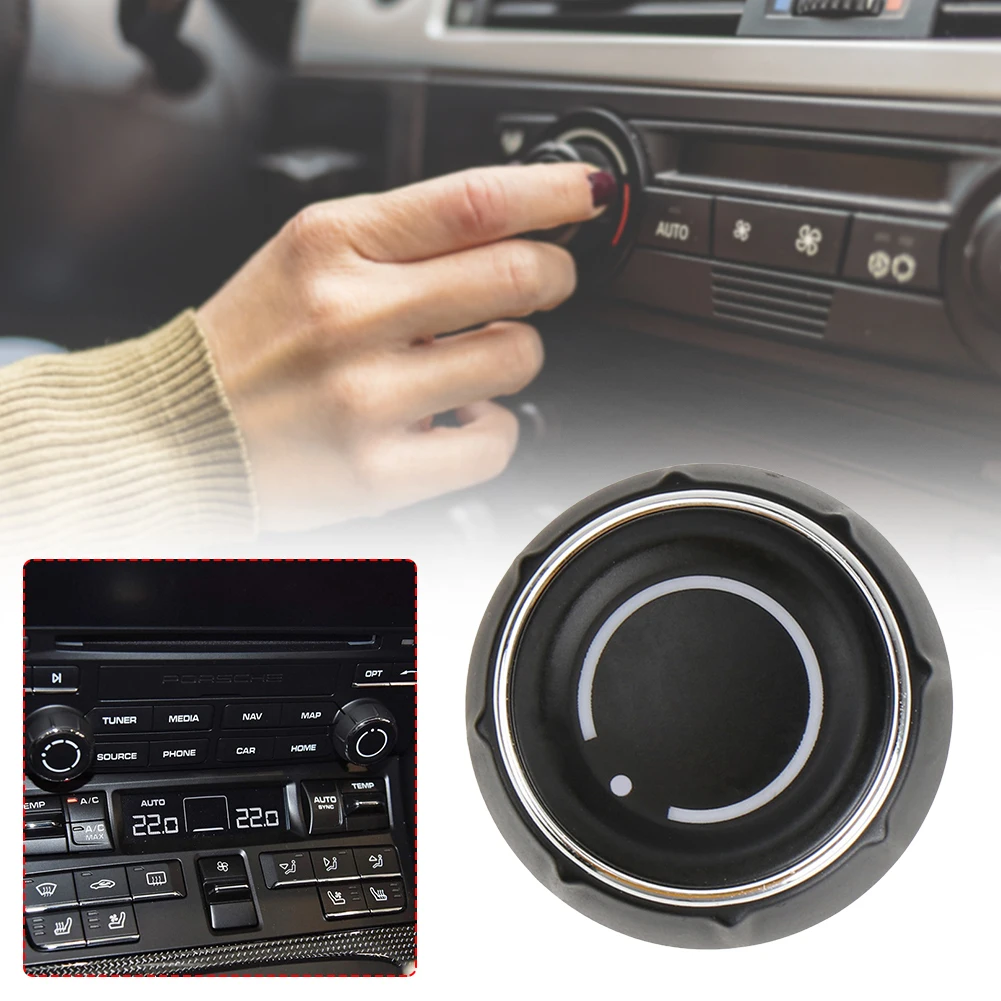 Center Console Audio Volume Knob Cover 97064293001 Car Center Console Audio Volume Knob Cover for Porsche Boxster 718 2016-2020