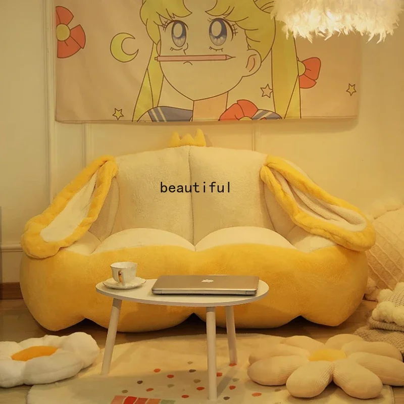 편안한 소파 개침대 편안한 작은 북유럽 퍼프, 유럽 뮬, 기숙사 거실 가구 