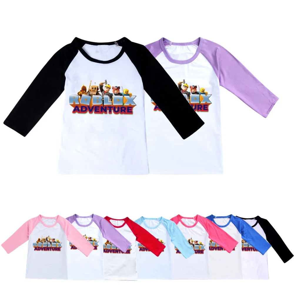

Roblox Game Anime Peripheral Boys and Girls Short-sleeved Three-quarter Sleeve T-shirt Children Christmas and Halloween Gifts