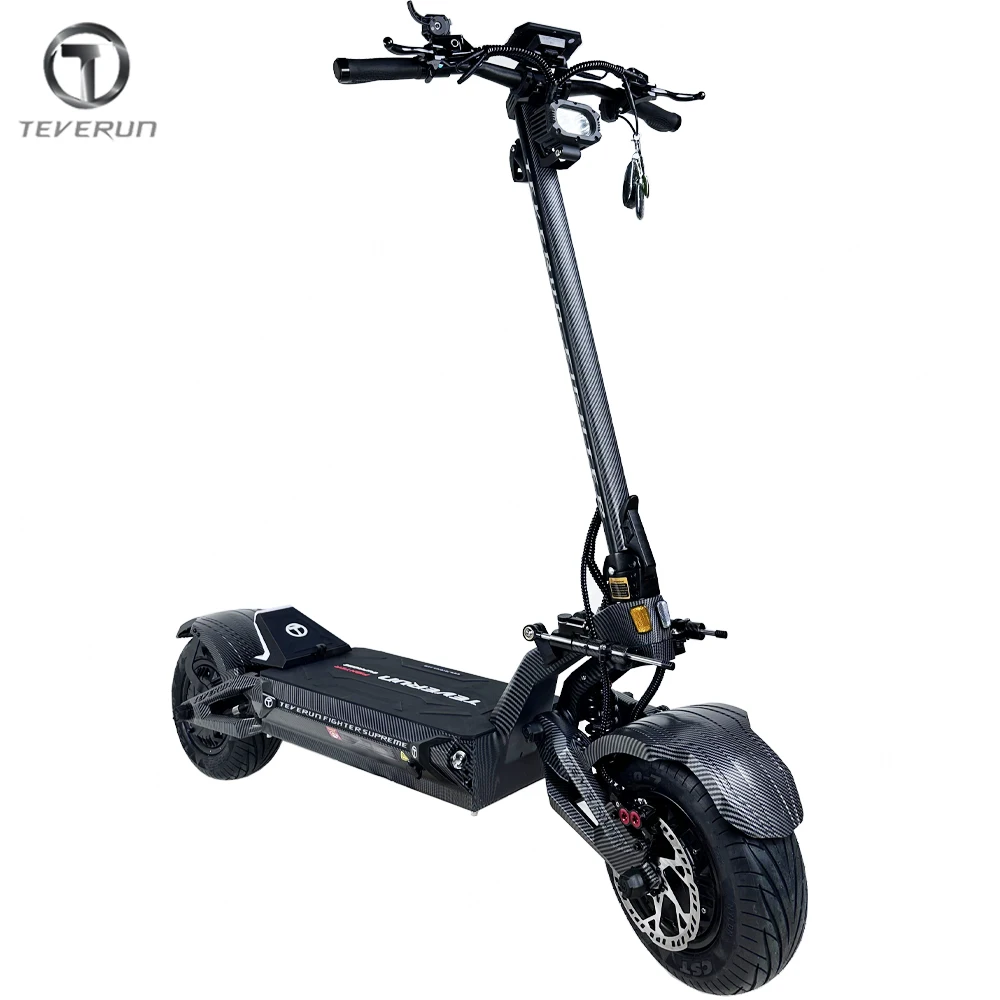 EU Stock Newest Teverun Fighter 7260R 72V 60Ah Peak Power 10000W Motor With GPS PKE Function Electric Scooter