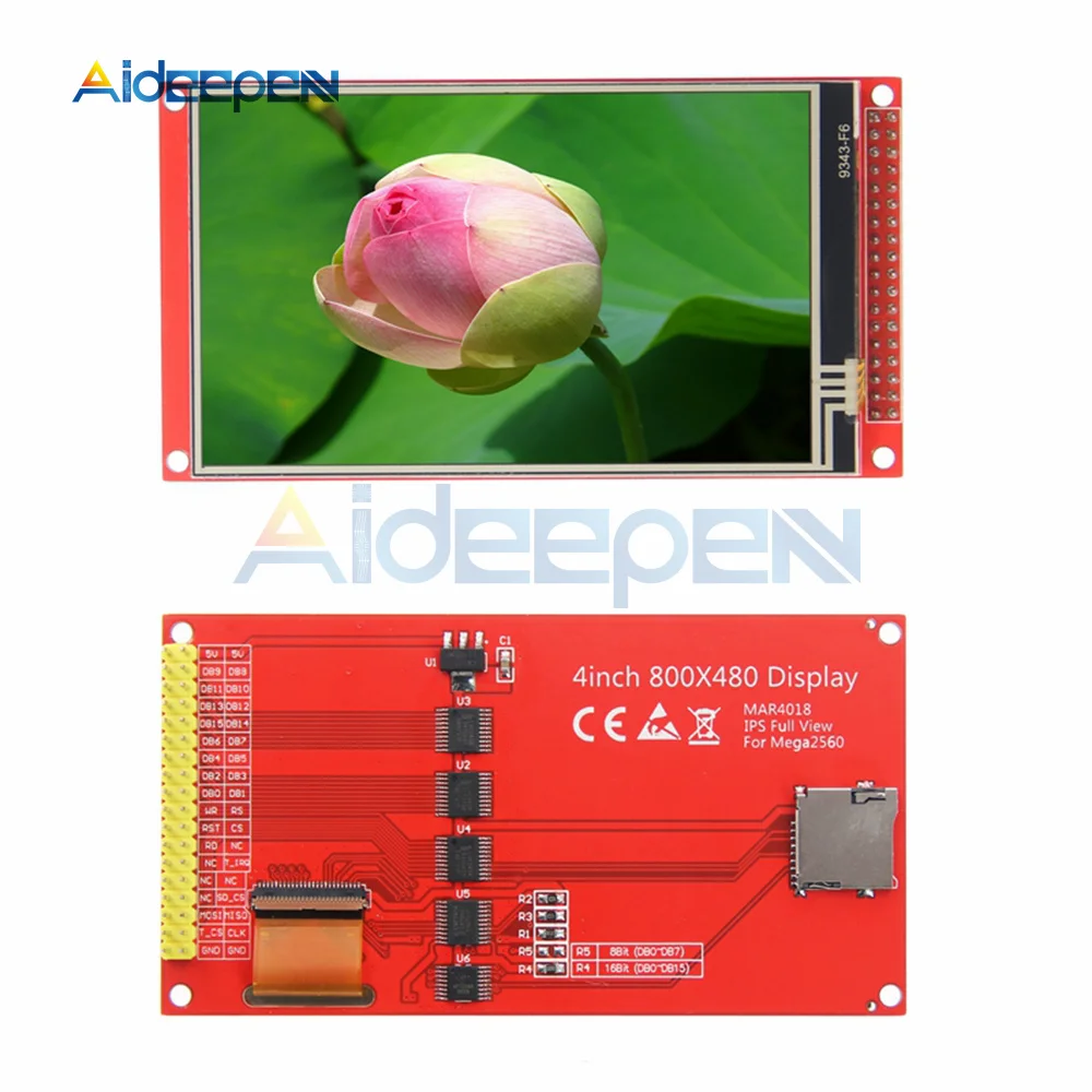

4-дюймовый TFT цветной сенсорный ЖК-дисплей модуль 800*480 IPS Mega2560 для Arduino Mega2560 макетная плата TFT Модуль