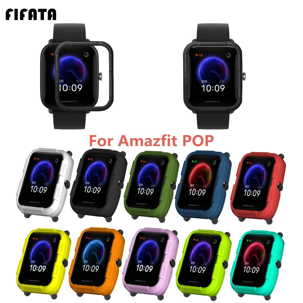 

FIFATA PC Hard Watch Protector Shell For Xiaomi Huami Amazfit Bip/Bip U/POP Smart Watch Plastic Bumper Case For Amazfit Bip U