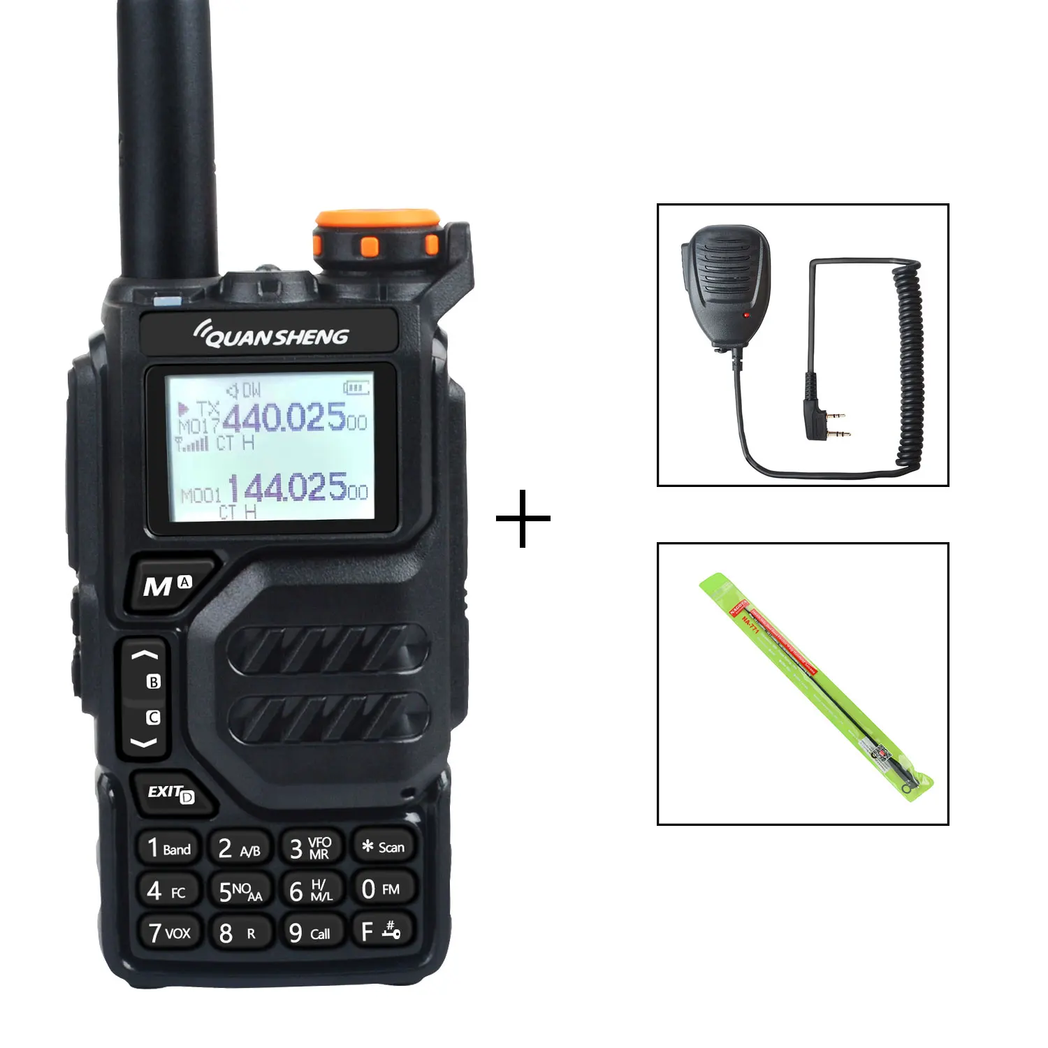 Enhanced Multi-Band Walkie Talkie with DTMF, VOX, FM, and Air Band Capabilities
