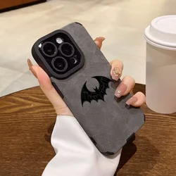 Sleek Batman Bat Phone Case with Lens Protection & Shockproof Design - iPhone 15 Plus (C)
