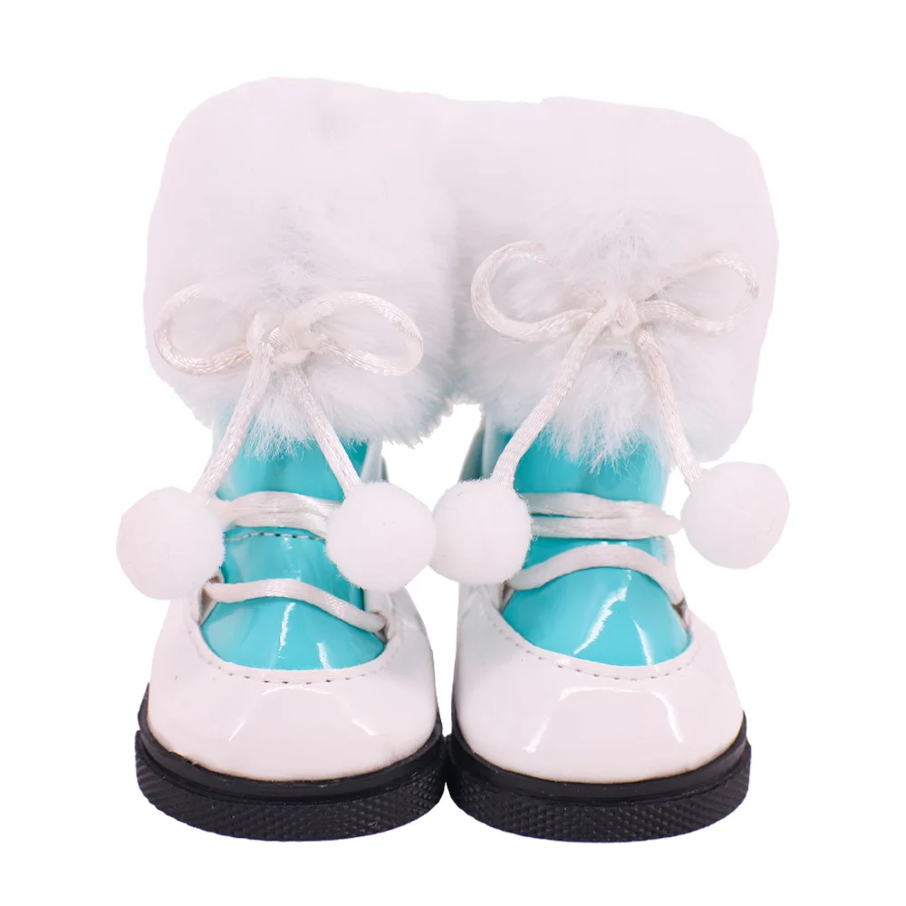 7cm Doll Shoes Doll Boots Plush Snow Panda For 18 Inch American&43Cm Baby Reborn Accessories Our Generation Girl's Toy Gift,doll shoes