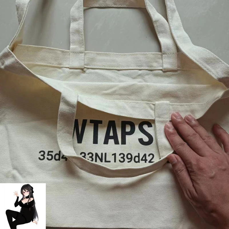 Apricot WTAPS Backpacks 40*30 Cm with Handles Men Women Best Quality High Capacity Shoping Bags Shoulder Bags School Knapsack