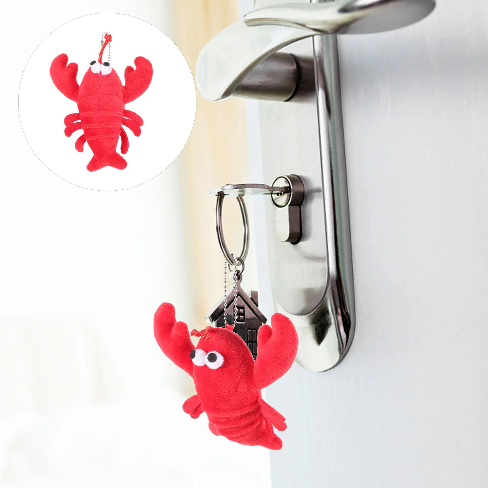 2pcs Cartoon Plush Key Chain Chic Phone Bag Pendant Car Key Hanging Ornament keychain bag ornament keychain