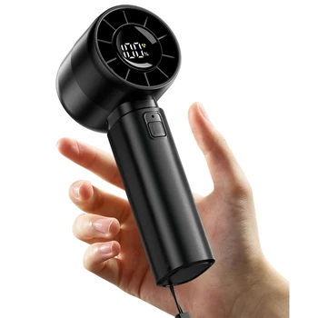 ColdSky Mini ventilatore portatile Batteria da 4000 mAh Ventilatore portatile ricaricabile con display a LED Ventilatore turbo a 5 velocità per vacanze in spiaggia 1