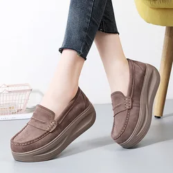 New Plus Size Rocking Shoes Sneakers Wedges Casual Shoes Women Soft Soled Slip on Platform Non-slip Running Shoes Zapatos Mujer
