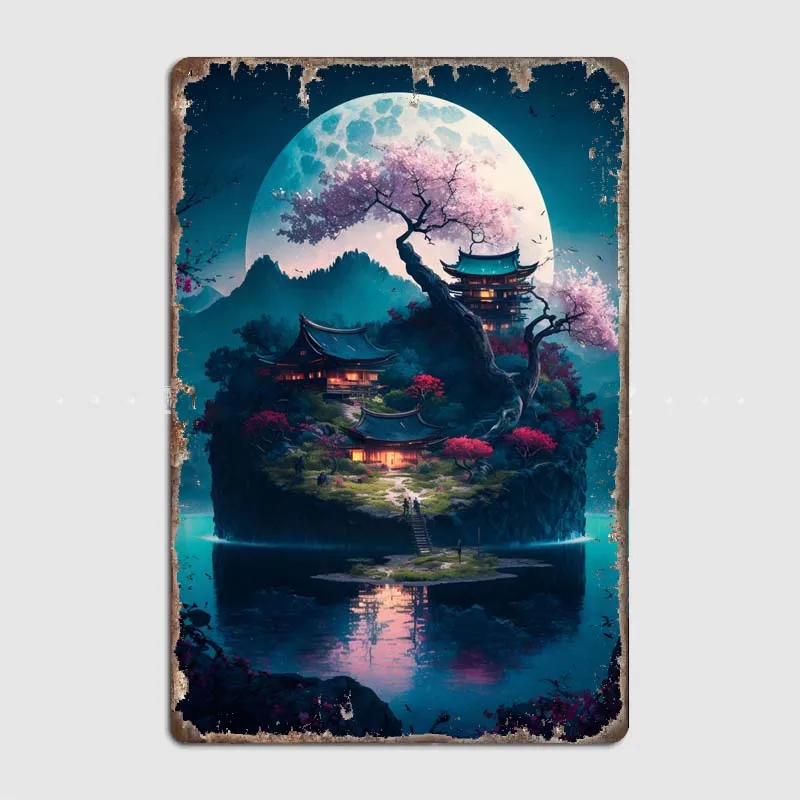 

Винтажная металлическая Оловянная табличка, фотообои с различными темами и элементами для украшения стен, доступны пользовательские и оптовые продажи