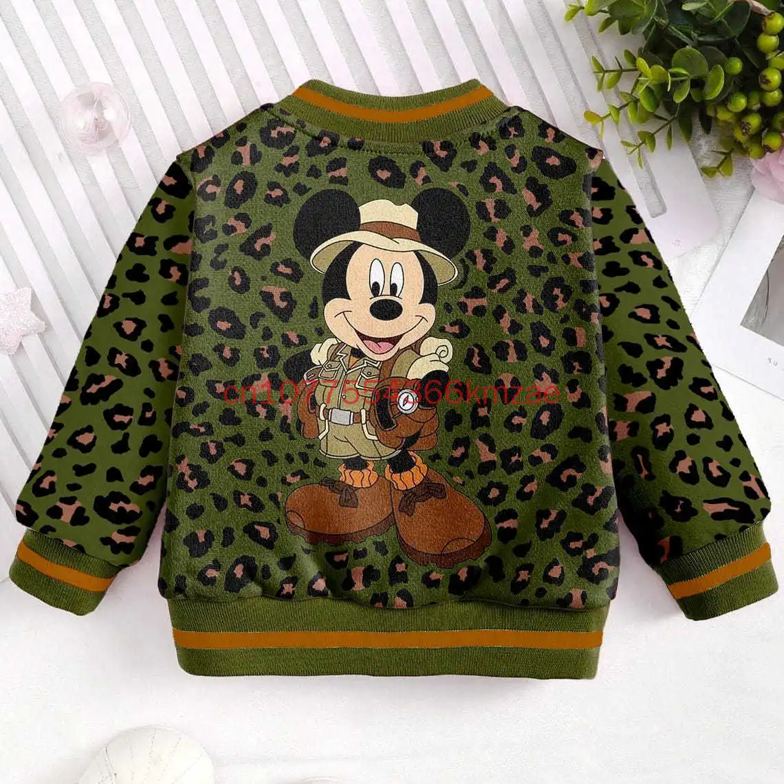 Mickey Animal Kingdom Baseball Jacket Coat Men's And Women's Kids Clothing Disney Cartoon Character Graphic Print Jackets Party