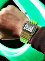 Computer Style Waterproof Watch Men's Top Luxury LED Electronic Watch Digital Sports Multifunction Calculator Watch 2