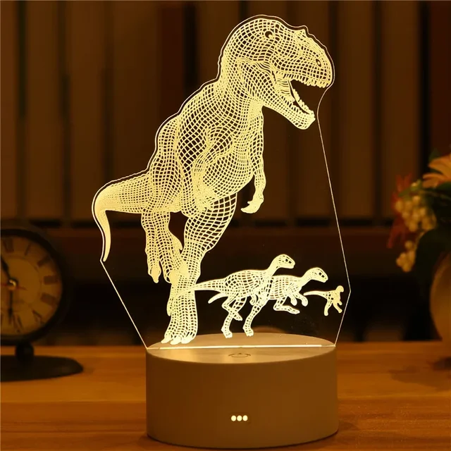 Romantic Love 3D Acrylic Led Lamp for Home Children's Night Light Table Lamp Birthday Party Decor Christmas Gifts Bedside Lamp 3
