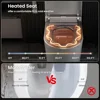 Smart Toilet, Wider Bidet with Heated Seat, Warm Water, Foot Sensor Auto Flushing, Modern Japanese Toilet for Bathroom 3
