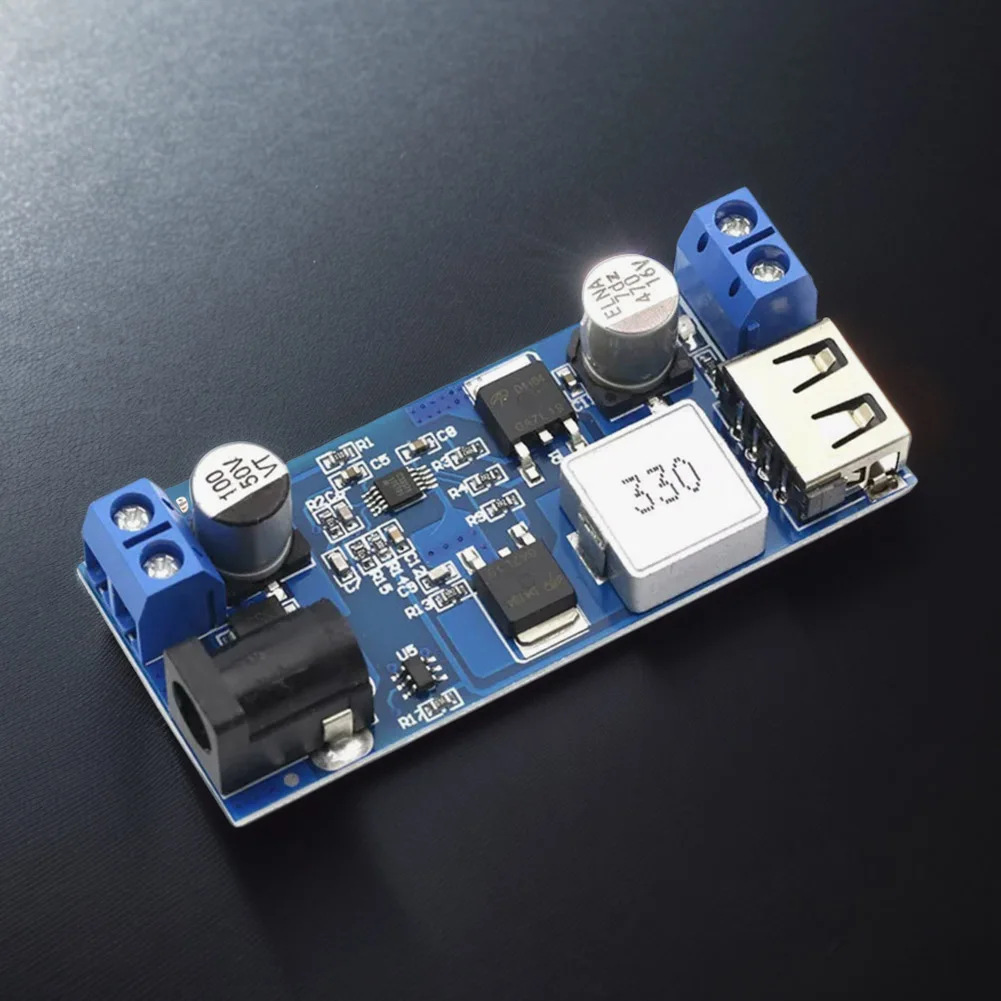 DC-DC 24V/12V 5V 5A 스텝다운 충전 모듈 조정 가능한 벅 스텝다운 컨버터 모듈 전화용 USB 전압 조정기