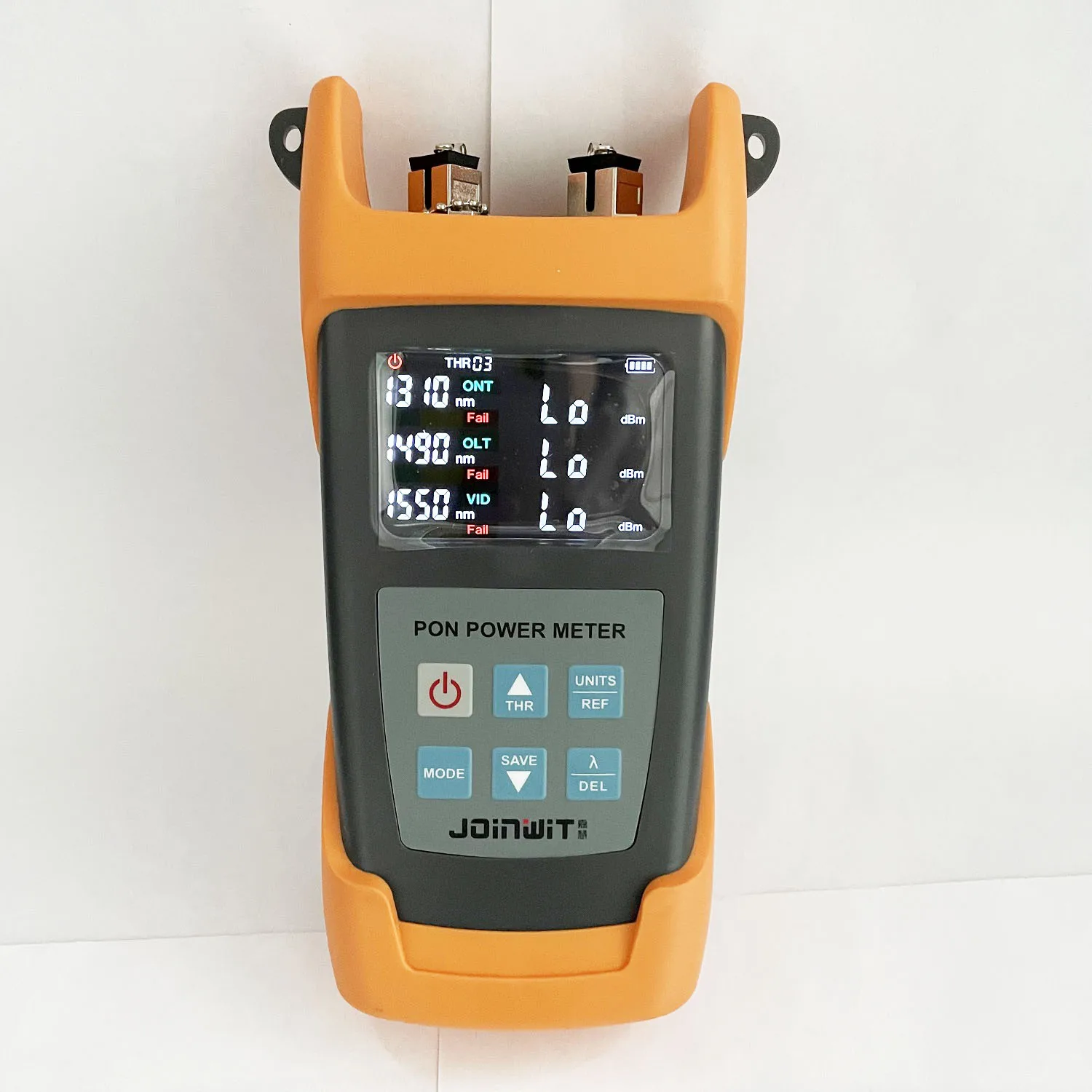 JoinWit PON Power Meter 1310/1490/1550nm Fiber Optic Tester Built in