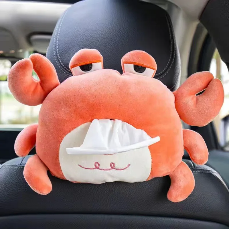 

Bake bread Car tissue bag box pumping car seat back hanging armrest box creative cartoon cute sheep car interior supplies