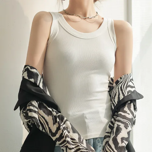 여성 패션 탱크 크롭 섹시 심리스 코튼 캐미솔 란제리 브라렛, 무선 민소매 티 속옷 튜브 탑, 스포츠 캐미스 3