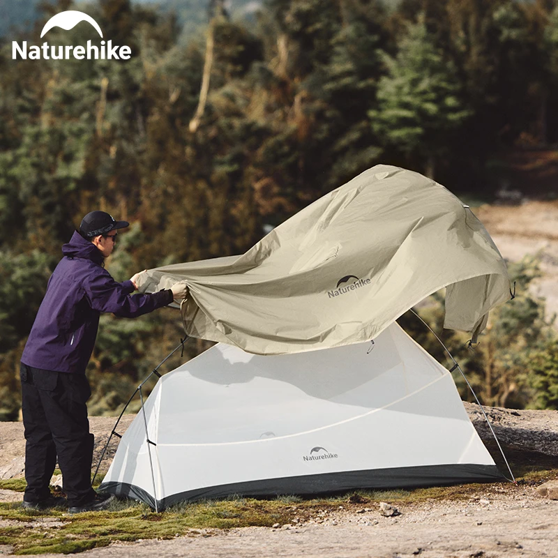 Naturehike Cloud Up Pro tenda 20D ultraleggera impermeabile escursionismo 2 persone zaino tenda da viaggio portatile all'aperto tenda da campeggio da spiaggia