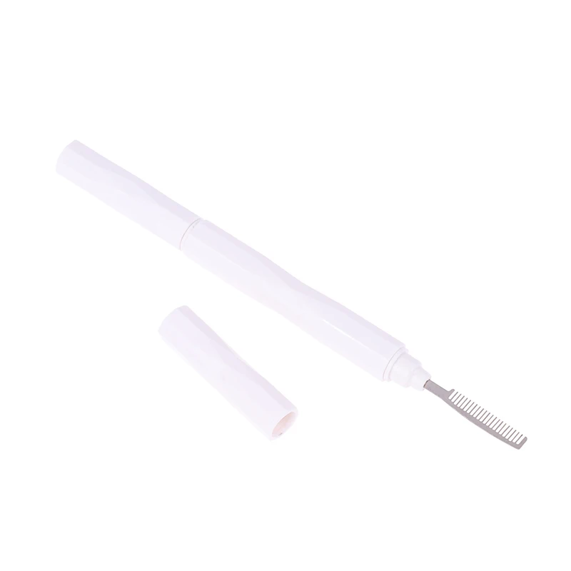 새로운 더블 헤드 눈썹 및 속눈썹 빗 나선형 브러시 미세한 톱니가 있는 작은 강철 빗 눈을 위한 전문 미용 메이크업 도구