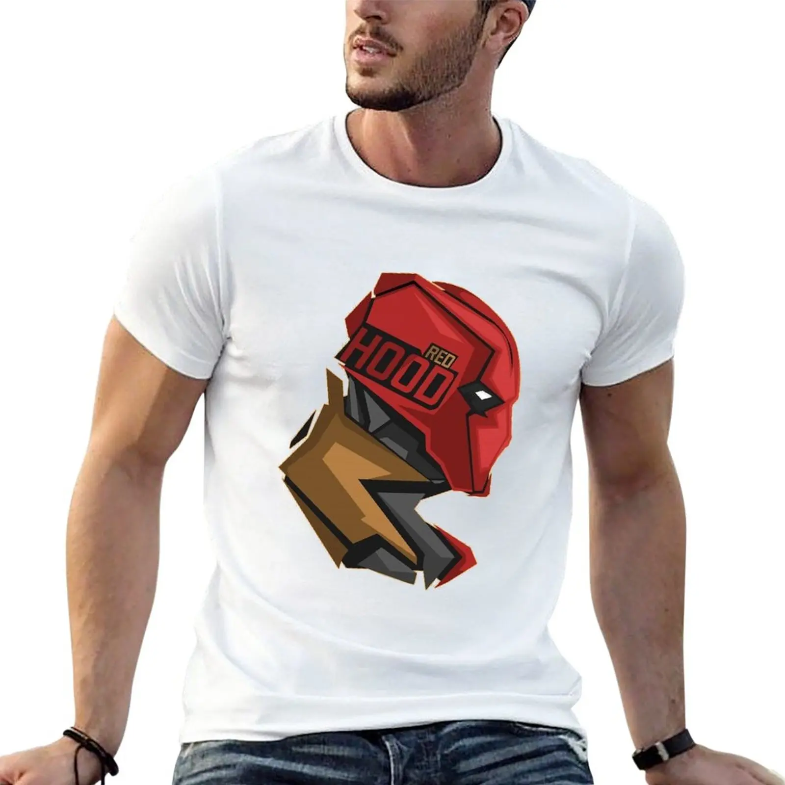 

New Red Hood T-Shirt T-shirt short plus size t shirts Short sleeve tee summer clothes Men's clothing