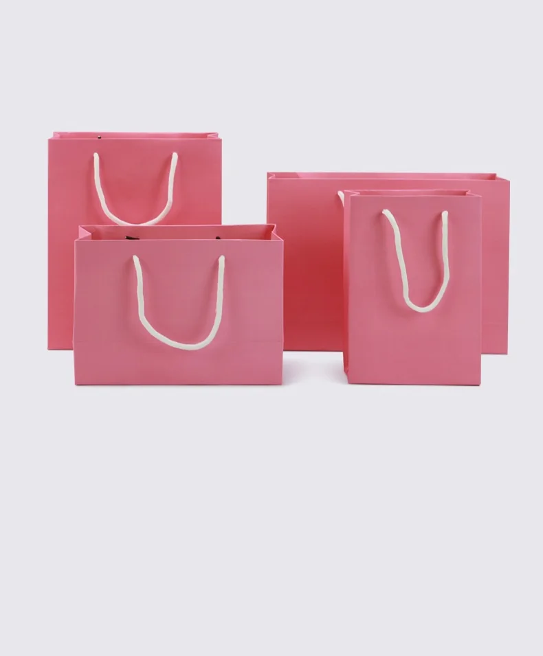 50pcs custom print large boutique elegant luxury pink small jewelry gift wrapping shopping paper bags with your own logo 3 Sdf53990a1b8b4e92a0f240f84abe58639