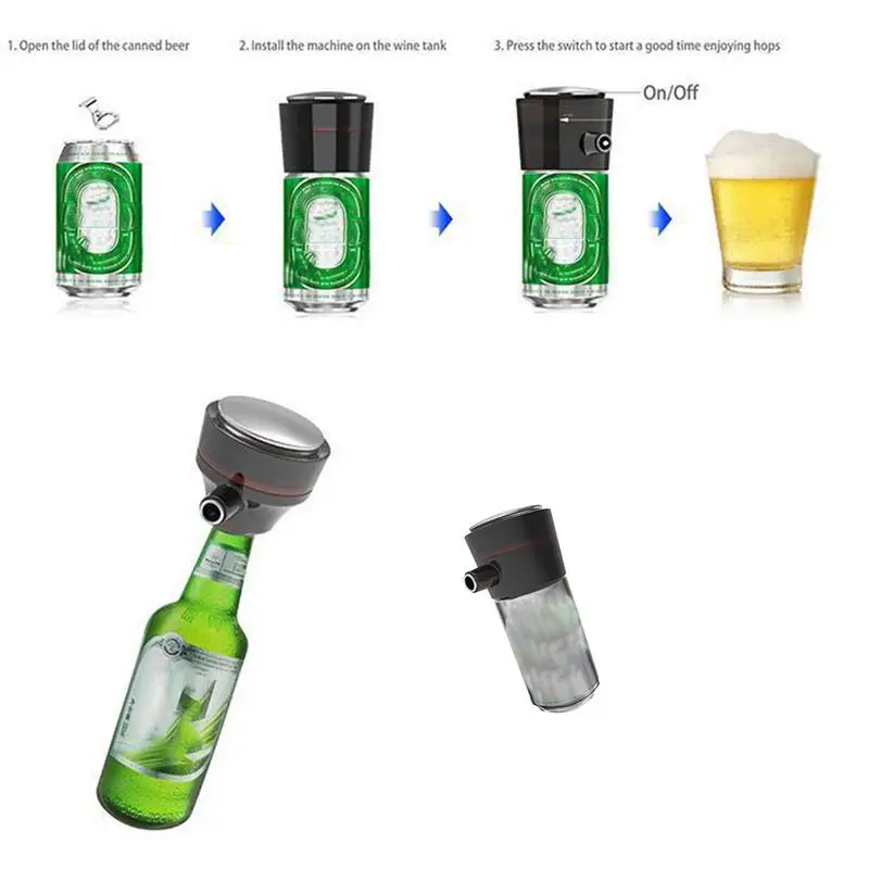 다목적 캔 맥주 거품기, 맥주 포머, 휴대용 전기 음료 거품기, 맥주 통풍기