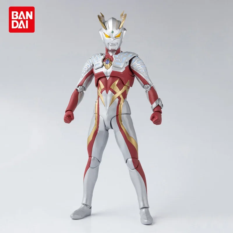 Bandai Shf Ultraman True Bone Carving Tiga Ultimate Shine Terry Zeta Jedd De Cayman Figure Model Toy Collectible Kids Boys Gifts