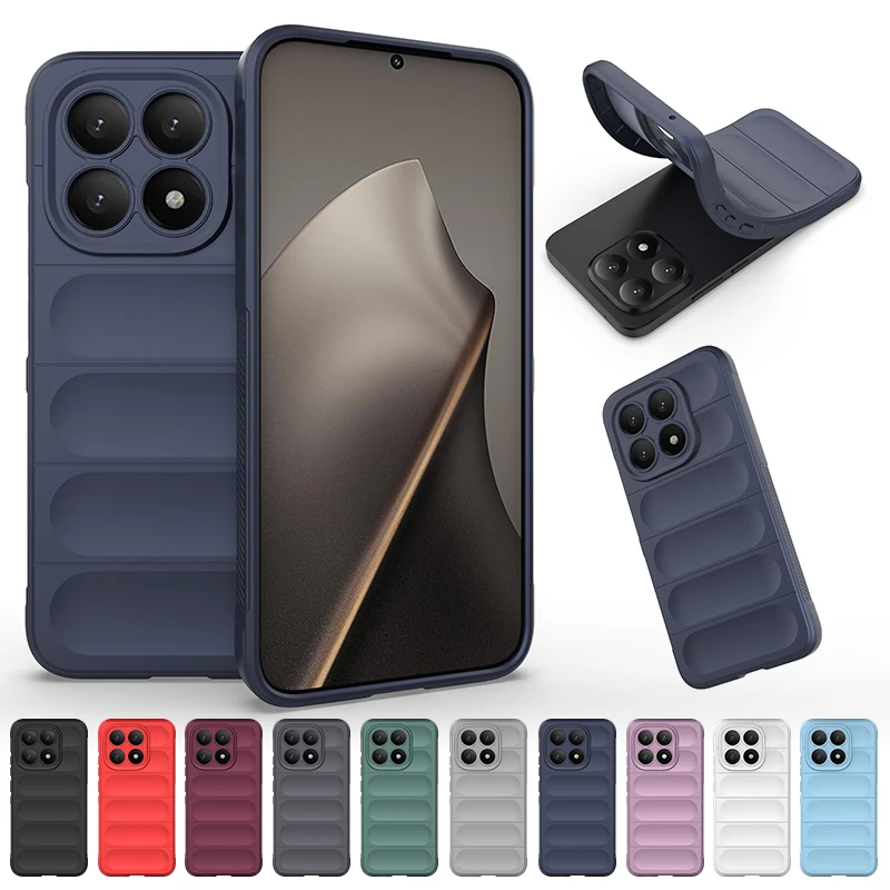 Luxury Silicone Shockproof Phone Case with 6D Air Bag Design