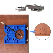 

Drilling Jig Hole Opener Template 35mm Hinge Hole DIY Drill Woodworking Tools Easily Carrying Lightweight Gadgets