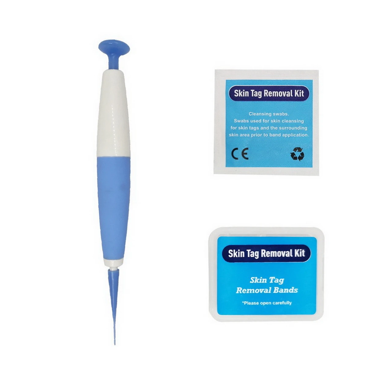 Painless Wart Remover Pen Auto Skin Tag Removal Kit Mole Acne Wart Removal Pen Set Cleansing Swabs Body Beauty Care Tool