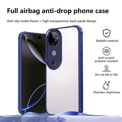 Luxury Anti - Fall Transparent Soft TPU Silicone Back Cover for Vivo V50e (Blue)