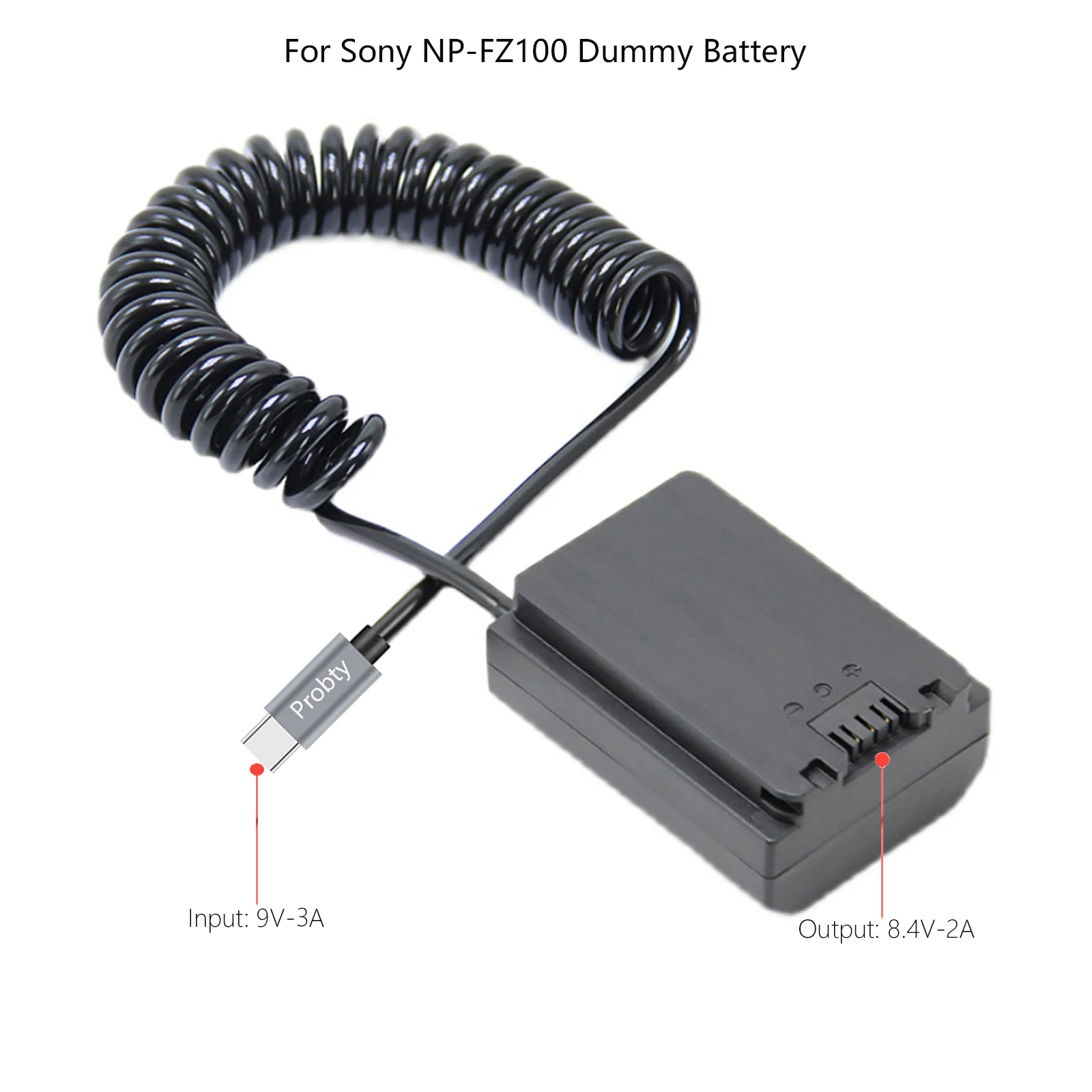 타입-C/USB-C-NP-FZ100 더미 배터리 DC 전원 AC 어댑터  ILME-FX3 A6600 A7M3 A7M3K A7RM3 A7RM4 A9 A9M2 A7M3 카메라