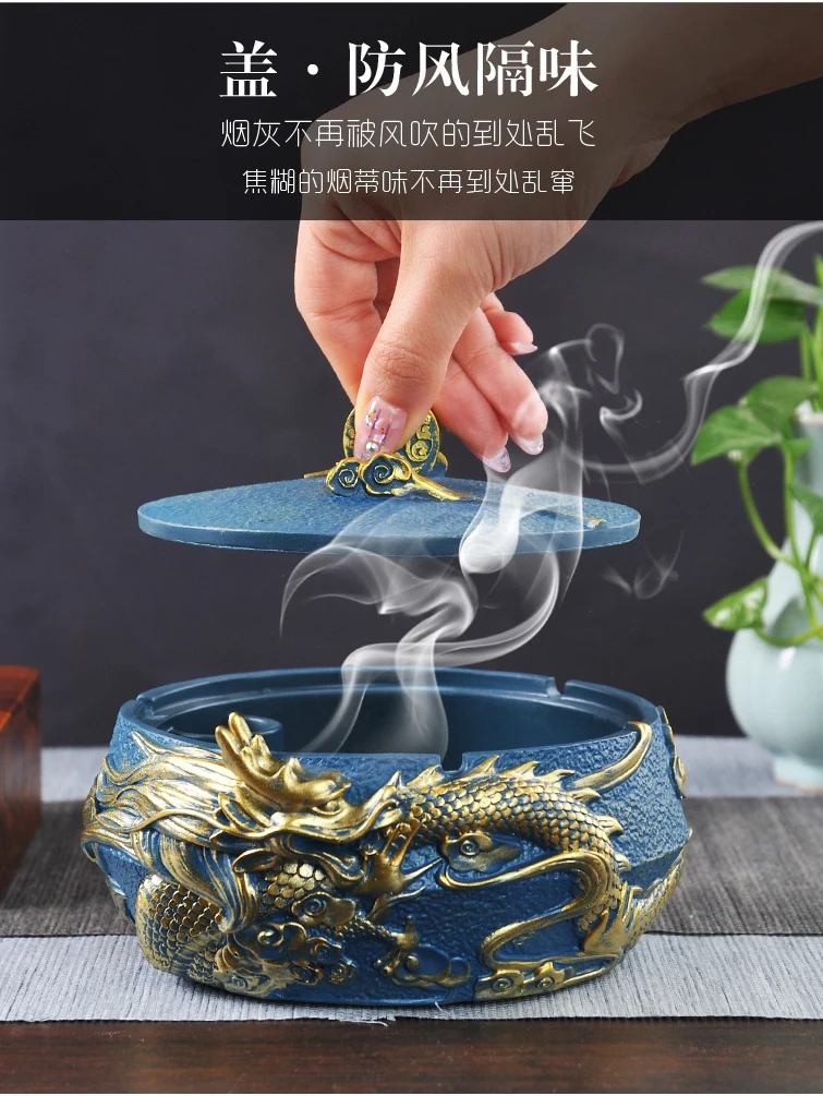 10331 ファッション 卓上灰皿クリエイティブ純銅灰皿中国人オフィス