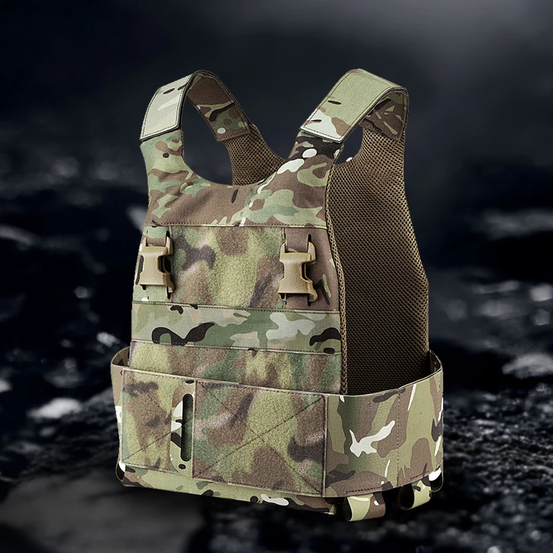 

Tactical Outdoor KRYDEX Low Vis Slick Multi-Mission Plate Carrier Low Profile Body Armor Adjustable Tactical Vest