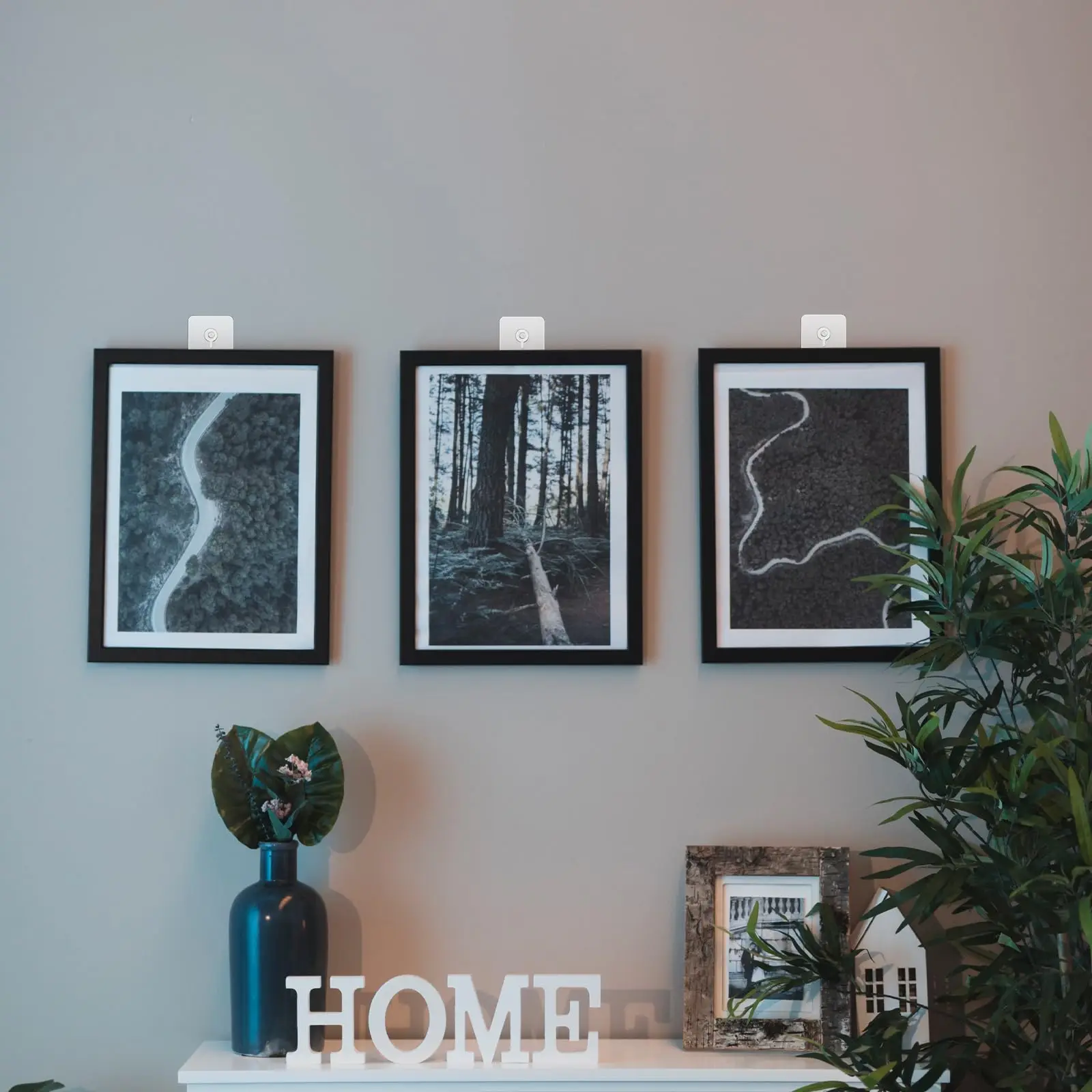 10 Pcs Self Adhesive Nails Wall Hook Poster Transparent Screws Wall Hook For Photo Frame Waterproof Durable Kitchen Bathroom Use